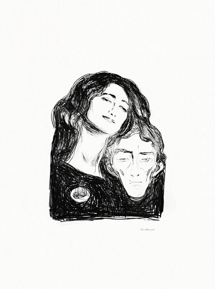 Vintage couple illustration