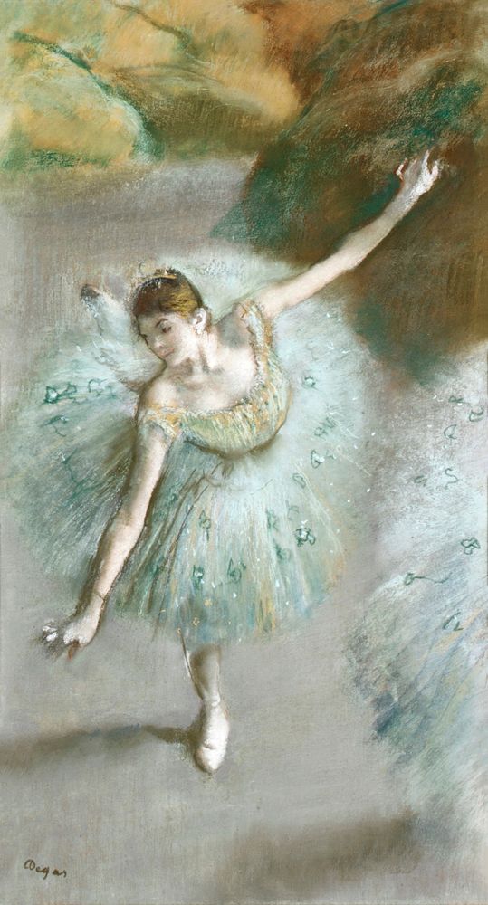 Dancer in Green (ca. 1883) painting in high resolution by Edgar Degas. Original from The MET Museum. Digitally enhanced by…