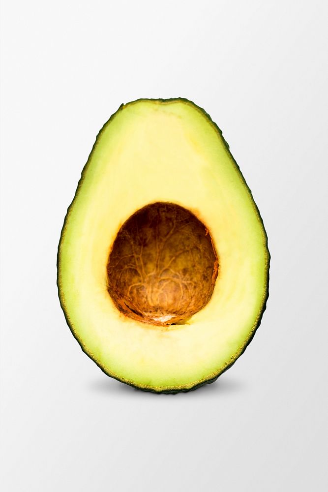 Fresh avocado clipart, healthy fruit psd