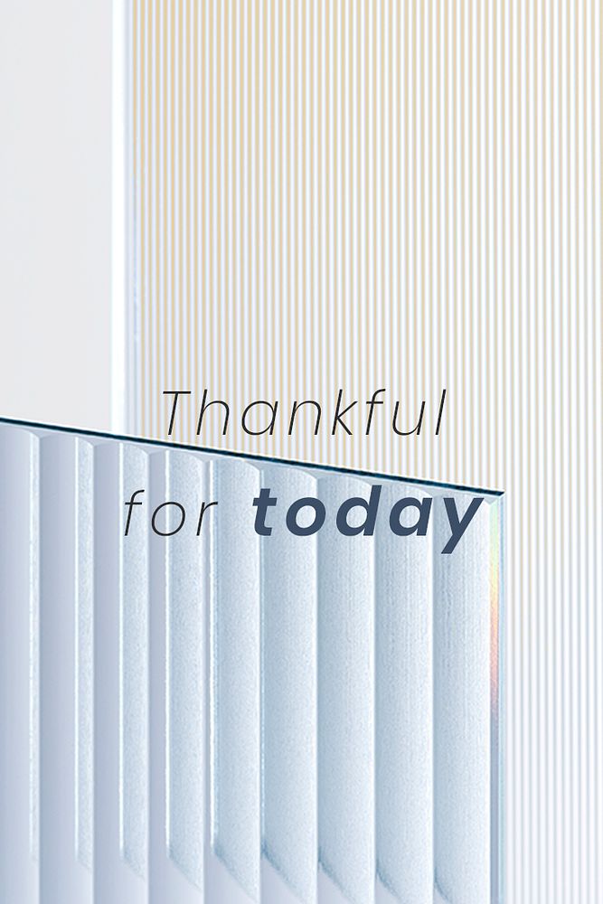 Thankful for today template psd with patterned glass background