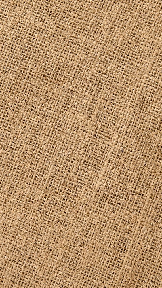 Brown fabric texture phone wallpaper, abstract background