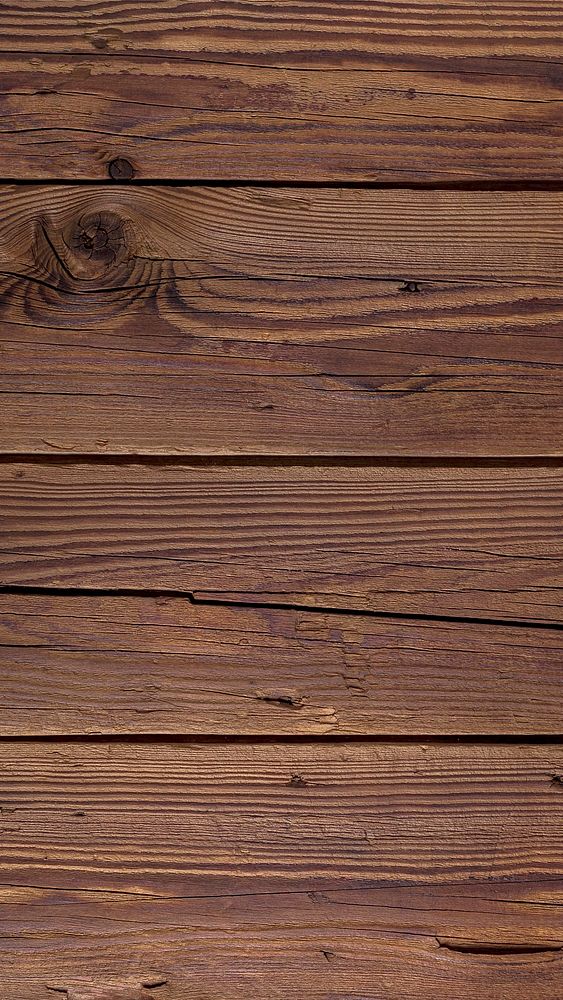 Brown wood floor texture phone wallpaper, abstract background