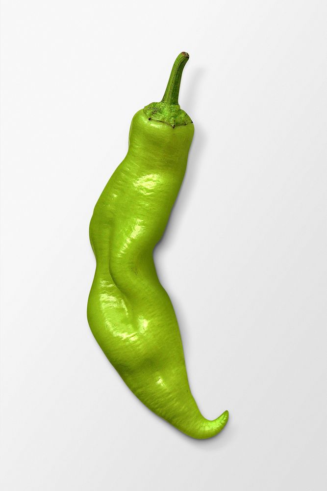 Green chili pepper clipart, fresh vegetable psd
