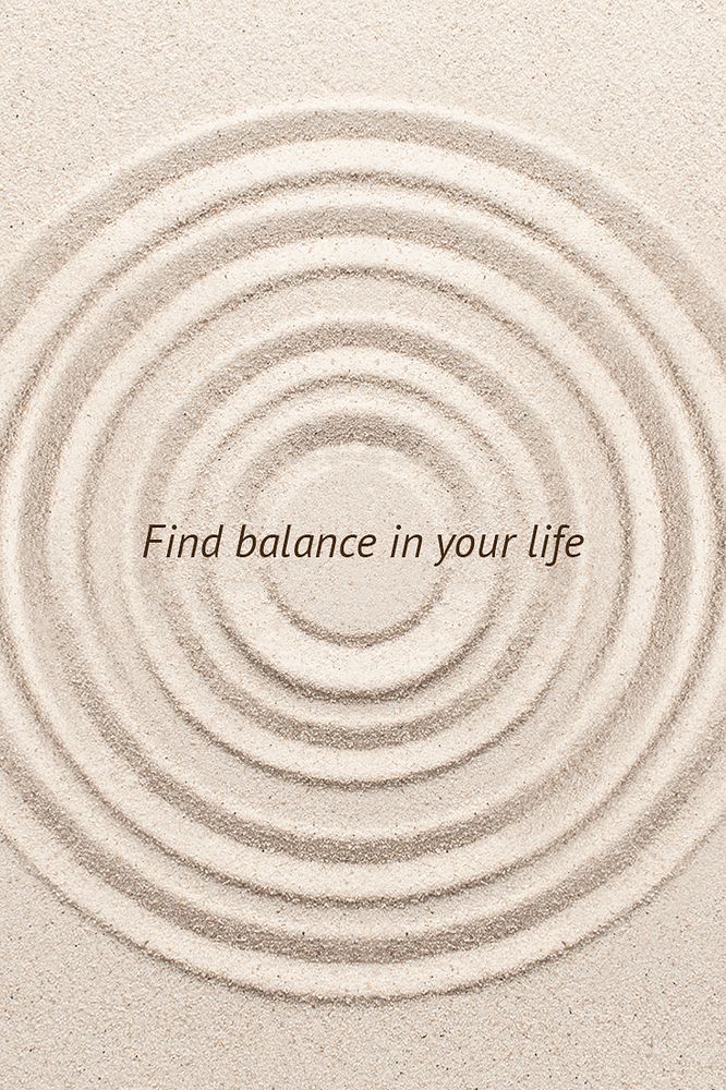 Find balance wellness template psd minimal blog poster