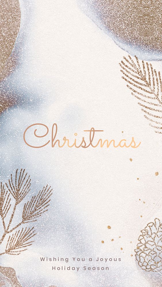 Christmas iPhone wallpaper template, festive season psd design