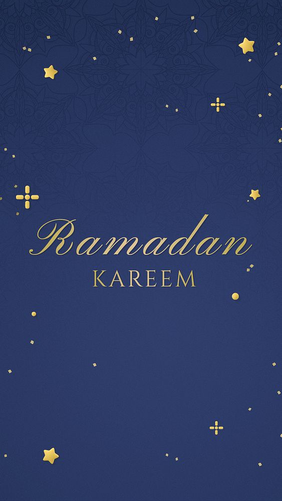 Ramadan Kareem Instagram story template, Islamic traditional greeting psd