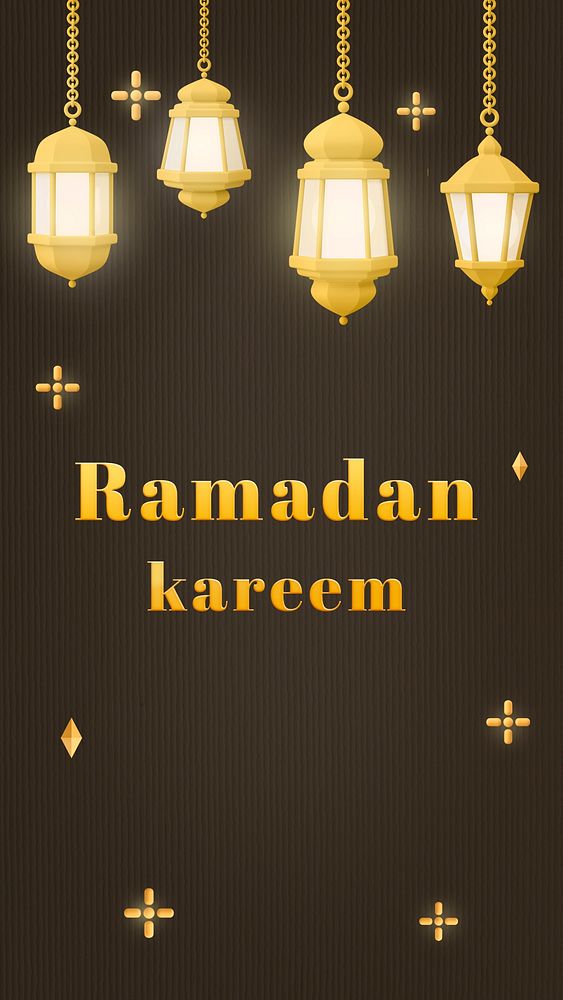 Ramadan lantern Instagram story, traditional greeting