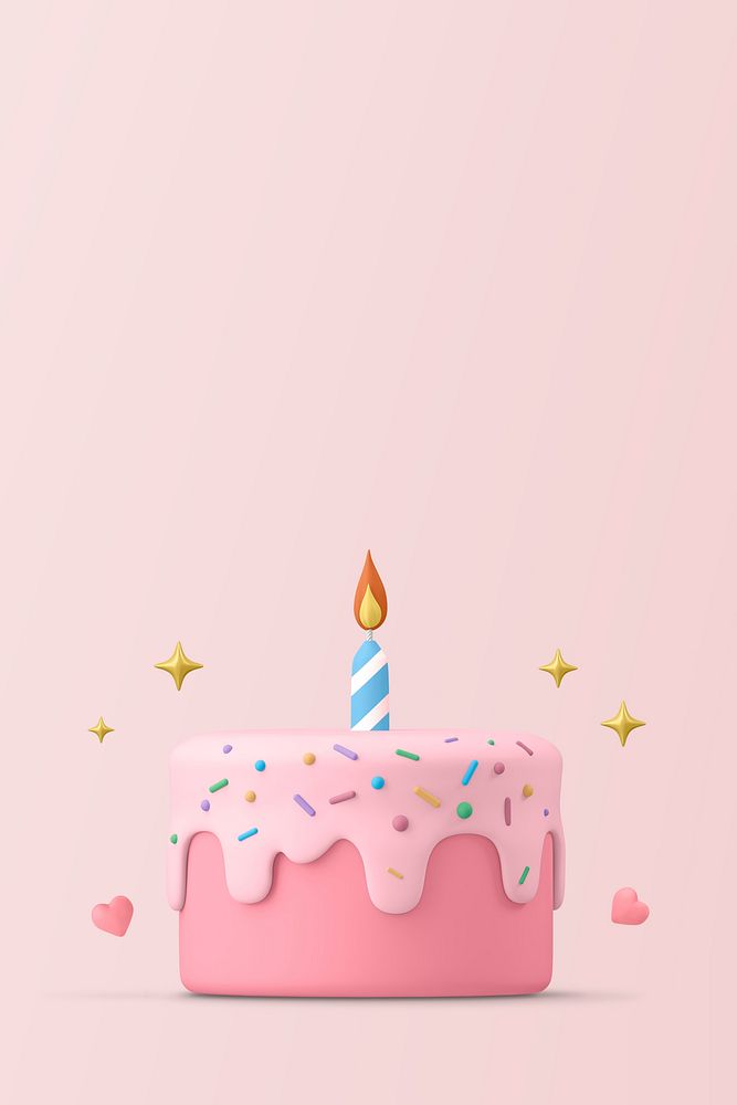 Cake background, 3d birthday graphic | Free Photo - rawpixel Download free image of Cake background, 3d birthday graphic by Hein... 