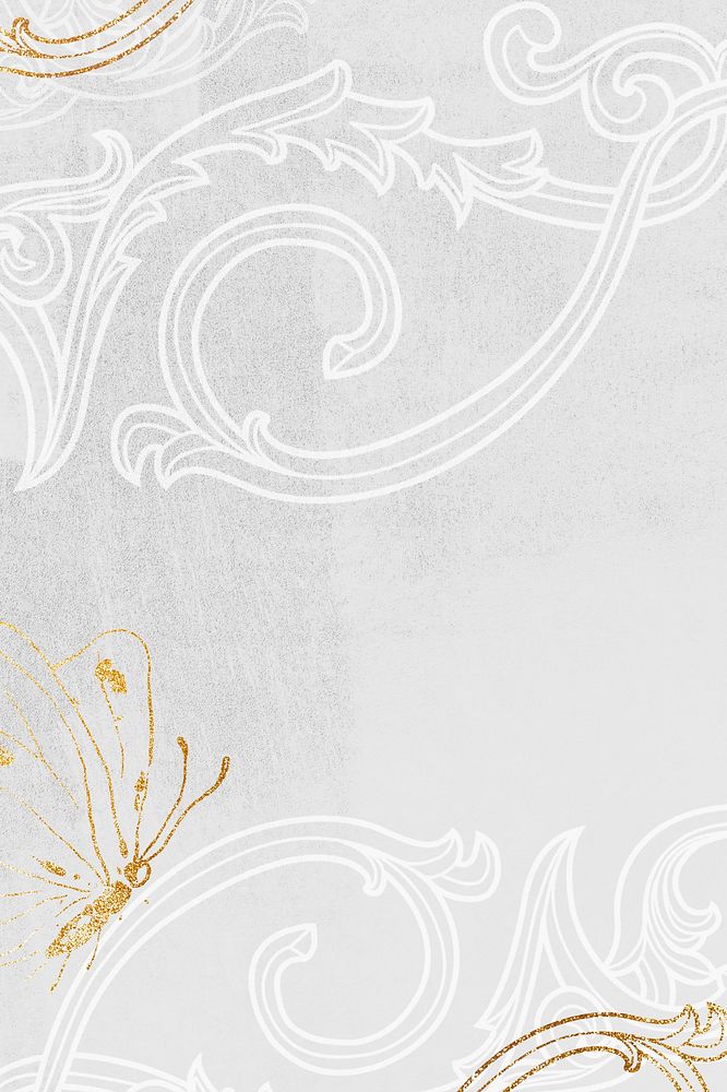 Floral background, aesthetic & vintage ornamental graphic