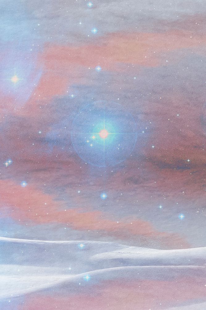 Bling background, galaxy glitter sky design 