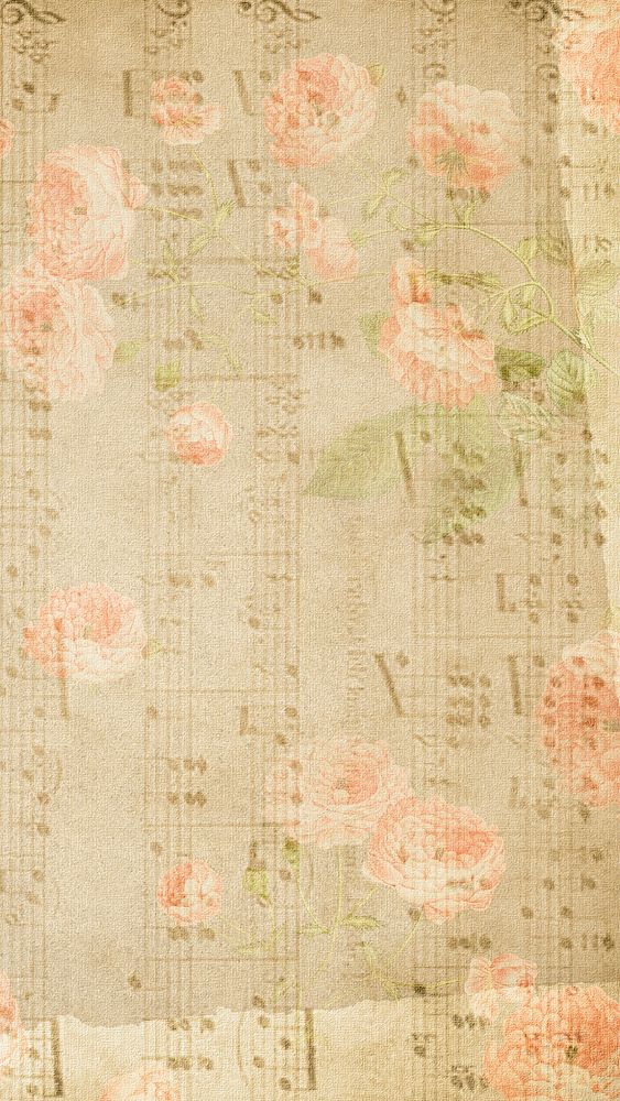 Vintage rose iPhone mobile wallpaper, HD background