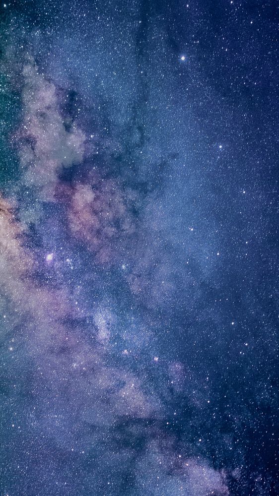 Aesthetic space mobile wallpaper, milky way HD background