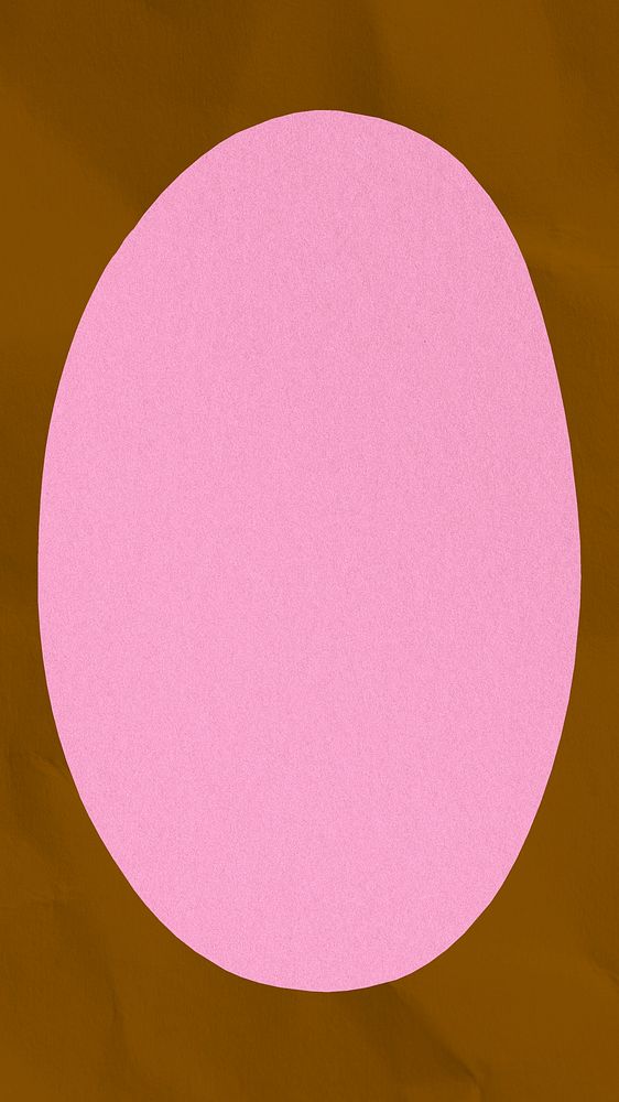 Pink phone wallpaper, crumpled brown paper texture background