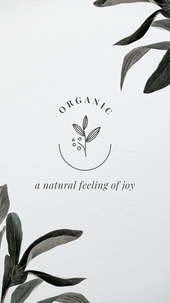 Organic skincare banner template minimalist natural design psd