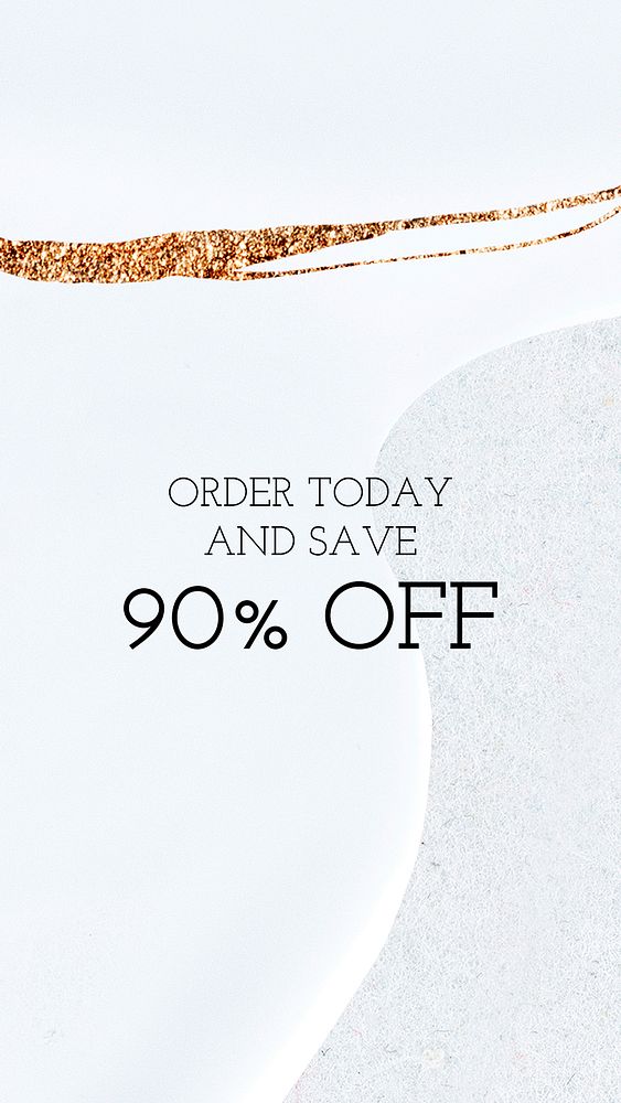 90% off psd order today blue social advertisement banner template