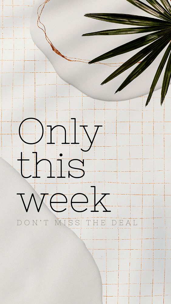 Only this week deal template advertisement psd