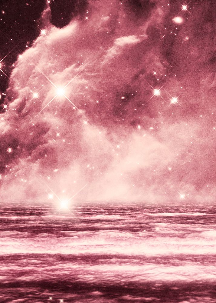 Pink dreamy galactic cloud image background