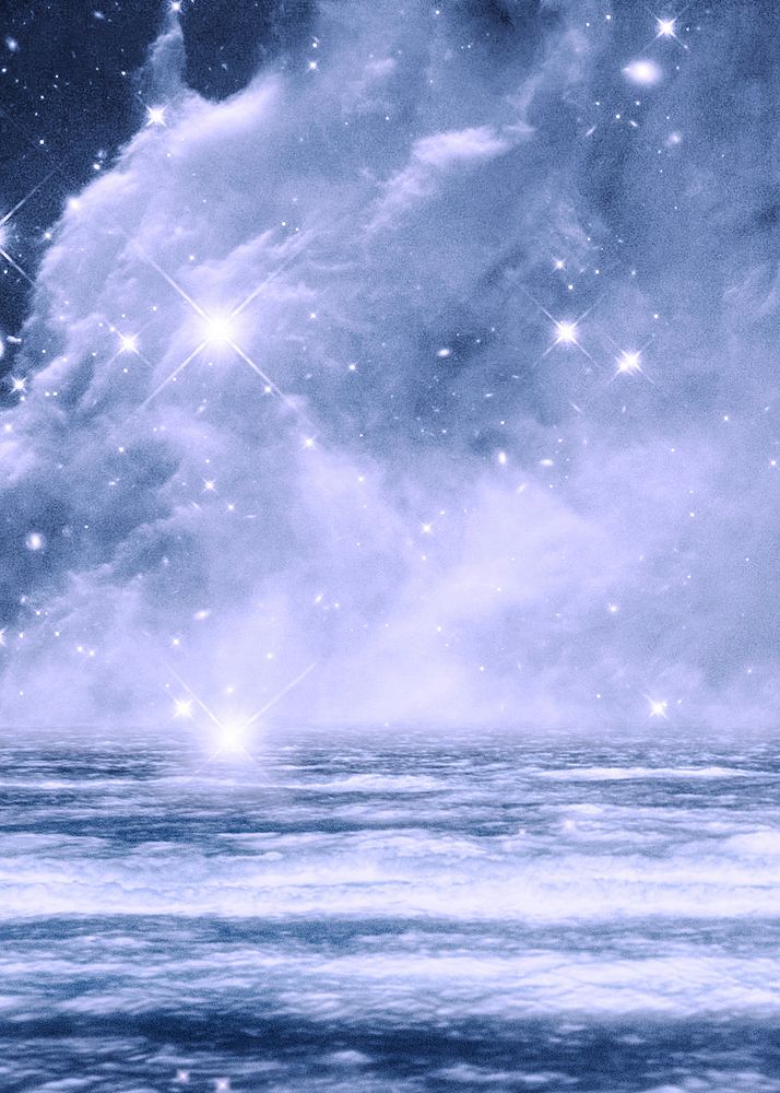 Blue dreamy galactic cloud background | Free Photo - rawpixel