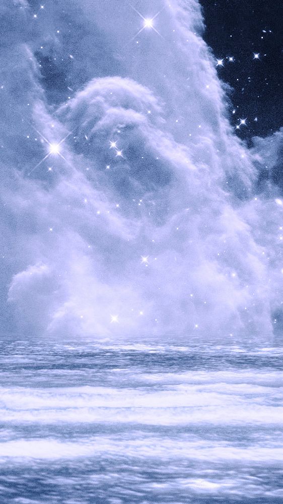 Blue dreamy galactic cloud image | Free Photo - rawpixel
