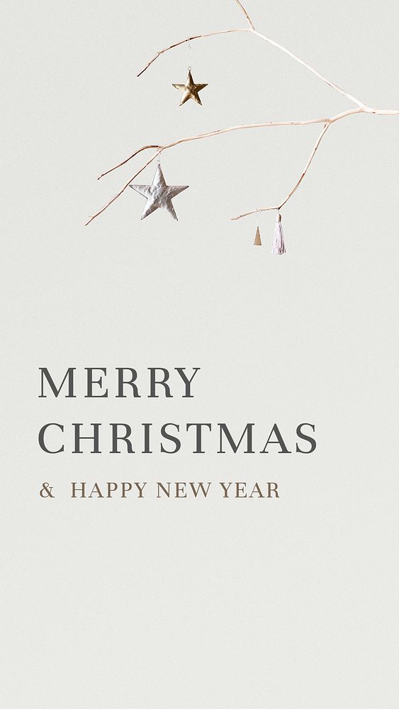 Psd Merry Christmas & happy new year message