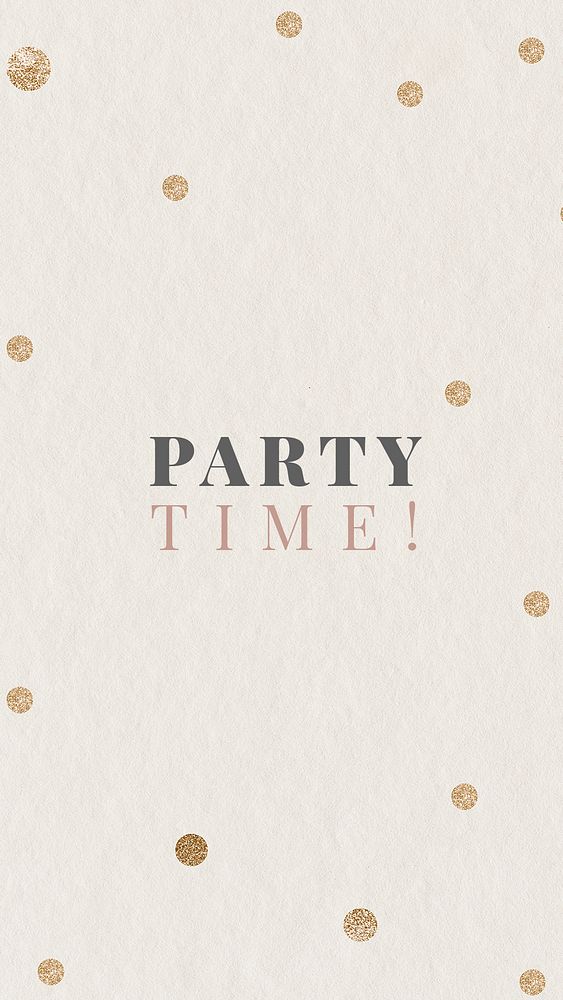 Party time shimmery editable template psd social media story background