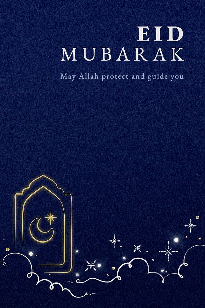 Editable ramadan template psd for social media post with star and crescent moon