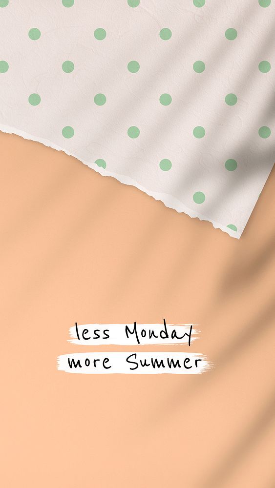 Less monday more summer template