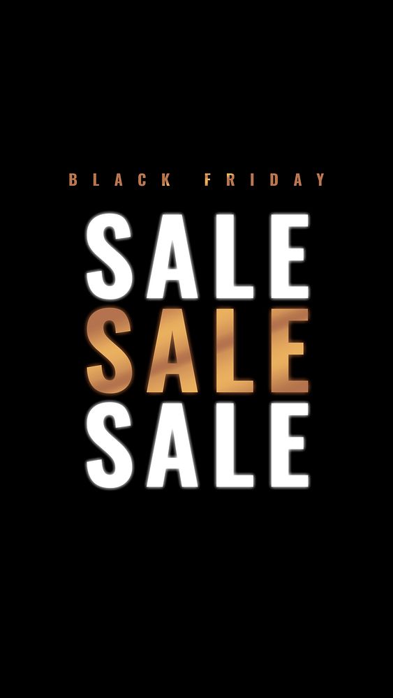 Glowing SALE text psd Black Friday promotional banner template