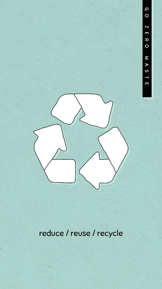 Recycle psd social media post template zero waste lifestyle