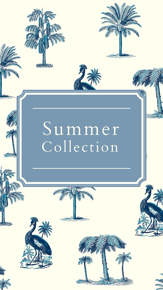 Summer collection editable template psd