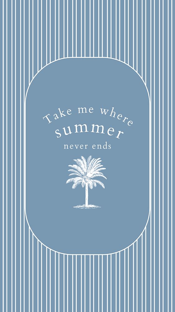 Blue summer template psd with tropical background