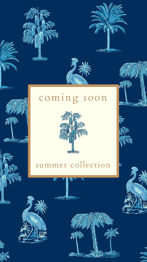 Summer collection editable template psd