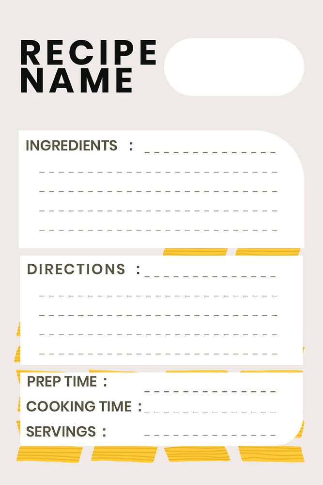 Doodle food recipe template psd in pasta food pattern