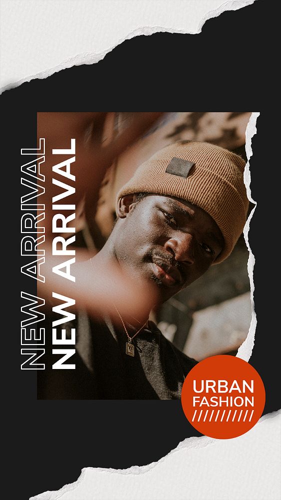 New arrival template, Instagram urban fashion ad psd