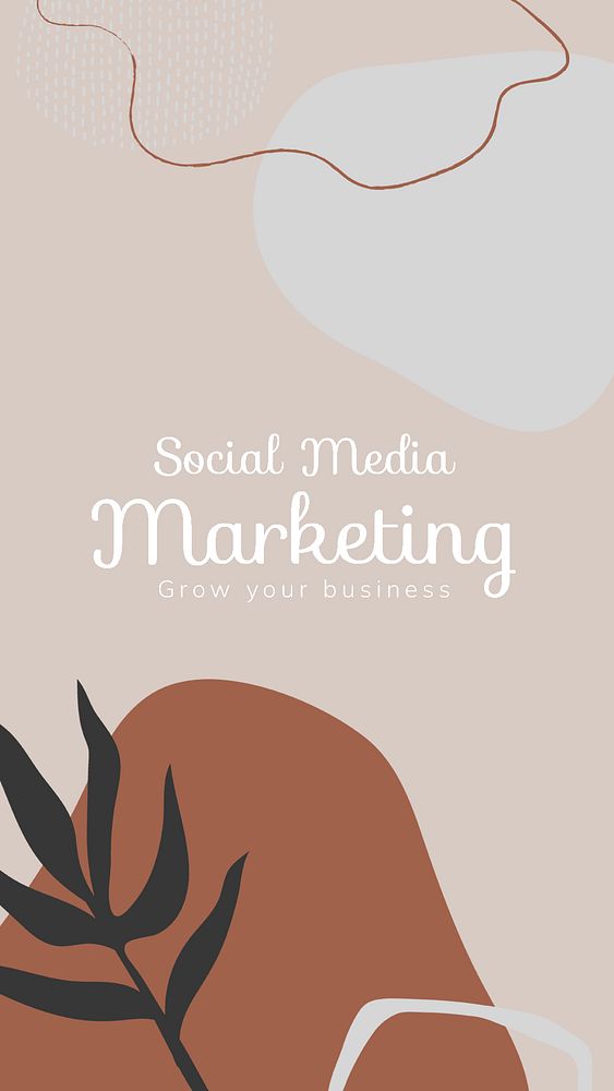 Digital marketing Instagram story template, Memphis design for small business psd