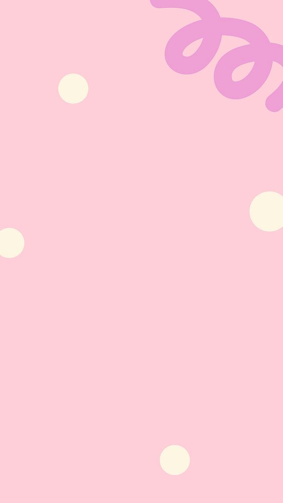 Pink Memphis mobile wallpaper, aesthetic design background vector