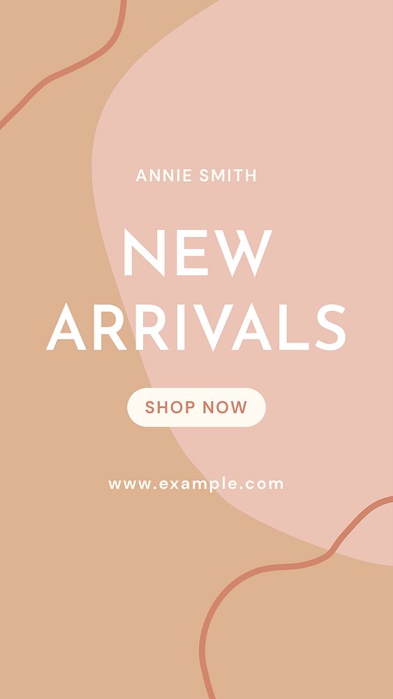 New arrivals Instagram story template, shopping advertisement psd