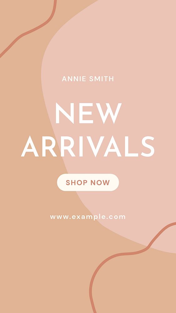 New arrivals Instagram story template, shopping advertisement vector