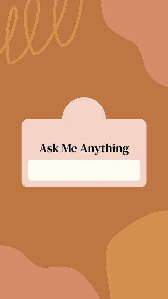 Ask me anything Instagram story, aesthetic design