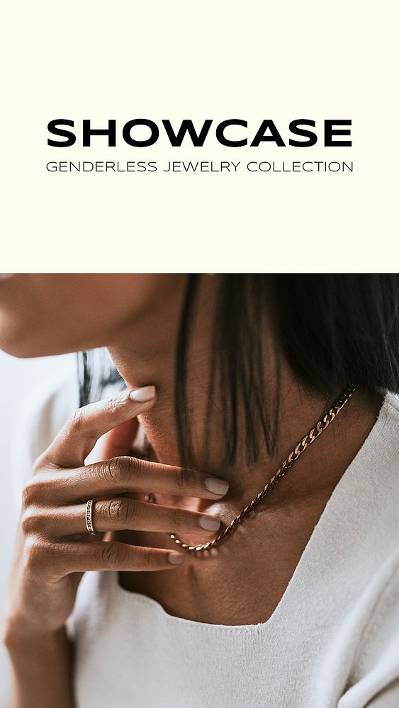 Beauty marketing Instagram story template, jewelry & accessories business design psd