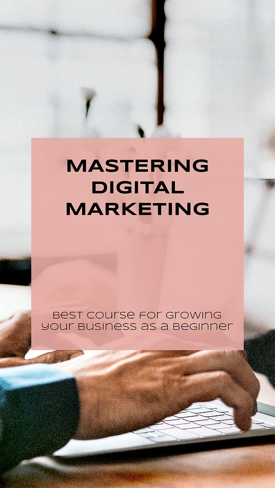 Online course Instagram story template, media business design psd