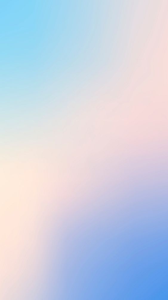 Blue gradient HD iPhone, pastel iridescent background