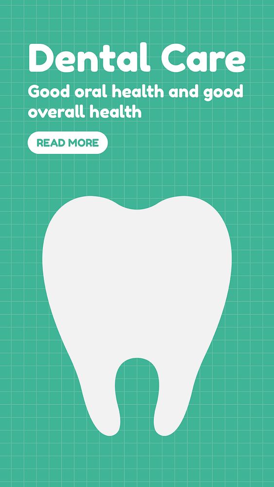 Dental care Instagram story template, oral hygiene psd