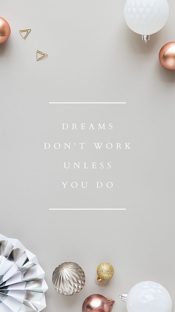 Inspirational quote mobile phone wallpaper mockup