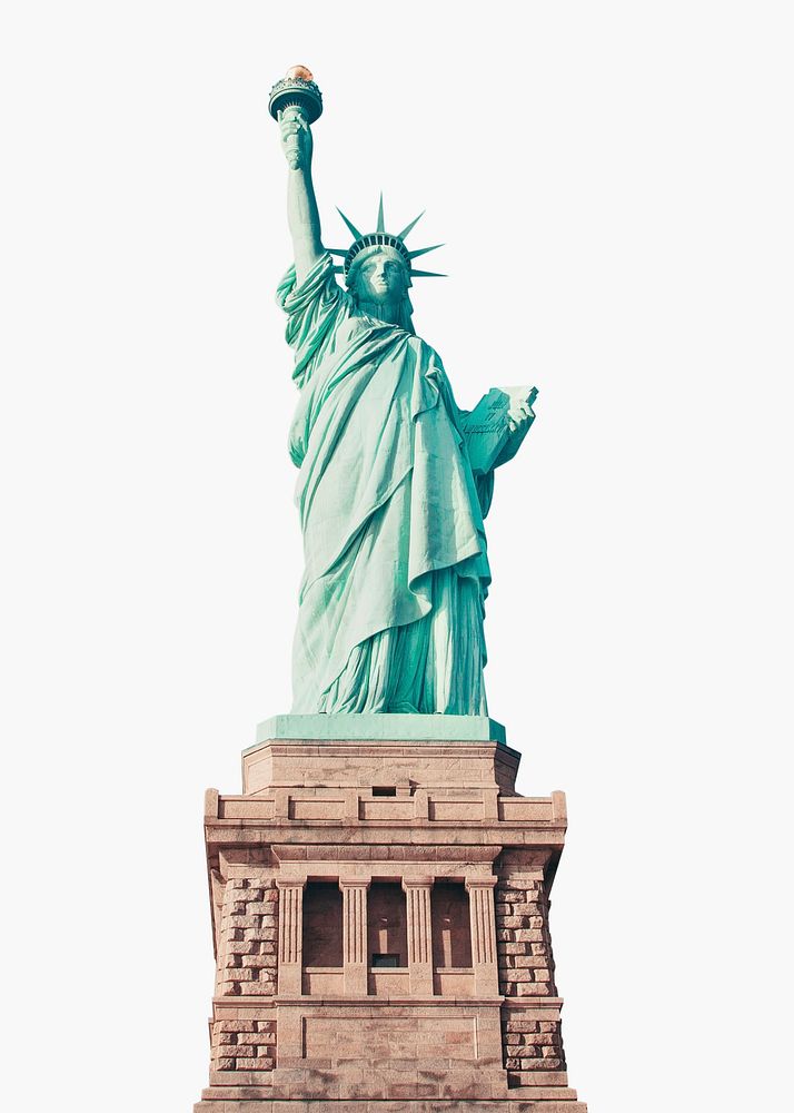 Statue of Liberty sticker, New York's famous attraction psd