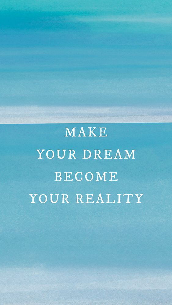Watercolor instagram story template psd, inspirational quote watercolor blue background
