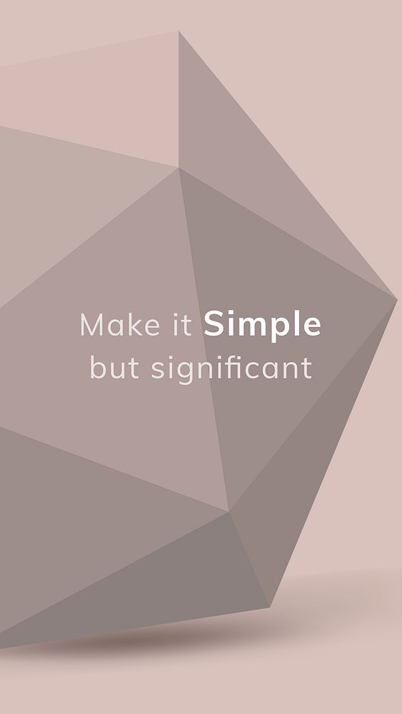 Abstract geometric Instagram story template, inspirational quote in aesthetic design psd