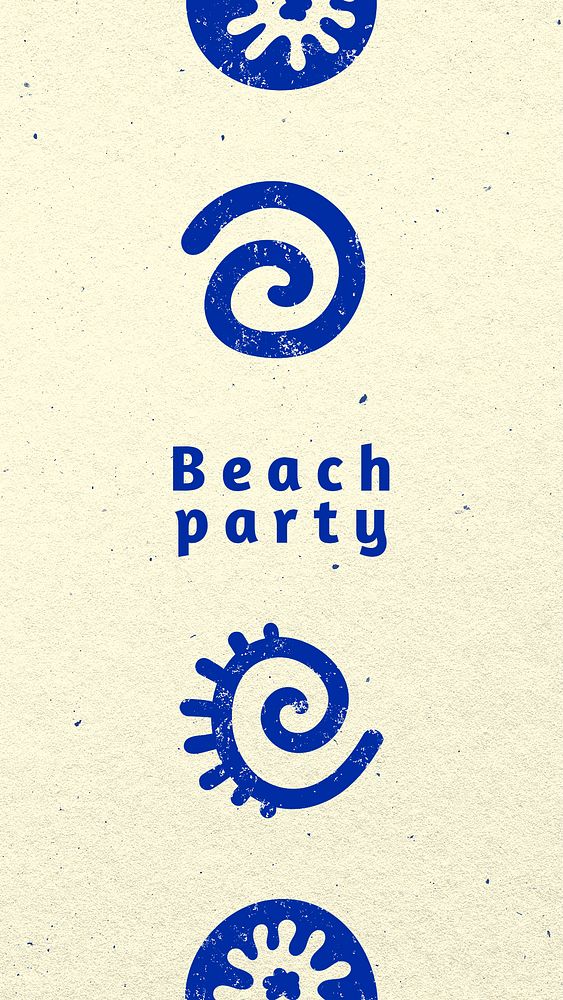 Ocean Instagram story template, marine life design psd, beach party