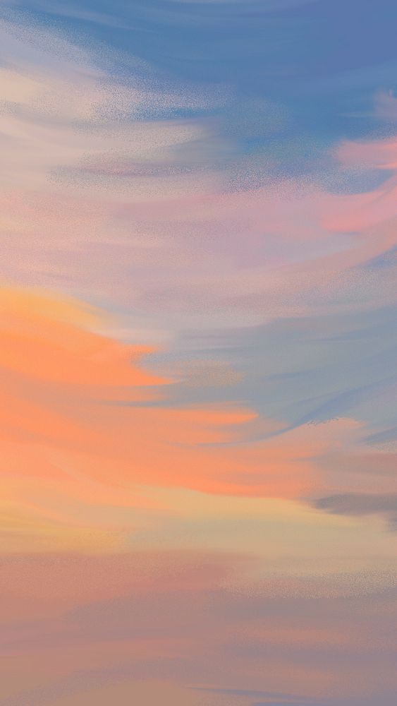 Aesthetic landscape wallpaper, colorful sunset design