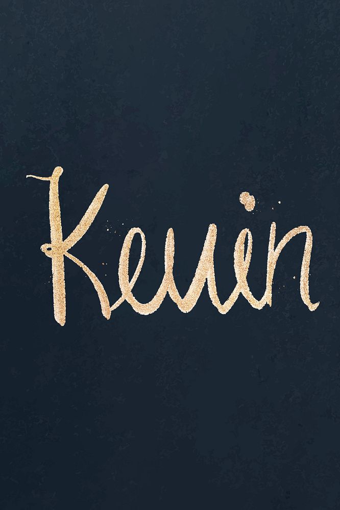 Kevin sparkling gold vector font | Free Vector - rawpixel